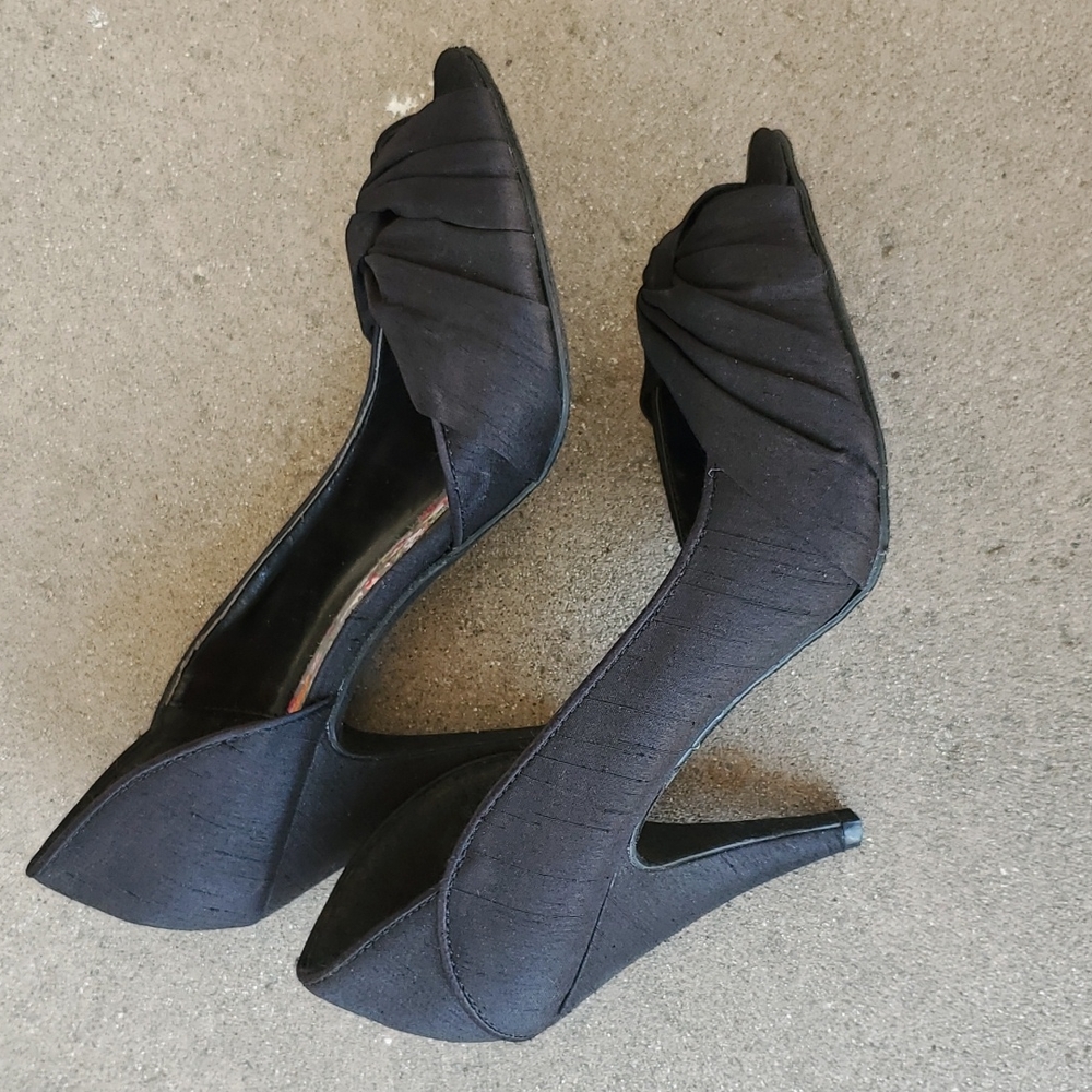 Black "Thai Silk" Rocket Dog Heels 8.5